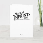 ハッピーバースデー女かわいらし性踊りサルサアポップ・アートのート カード (裏面)