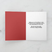 ハッピーバースデー女性のコロナウイルス顔マスク シーズンカード (内部)