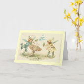 ハッピーバースデー妖精の国 カード (黄色い花)