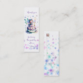 ハッピーバースデー妖精01背景 スキニー名刺 (正面/裏面)