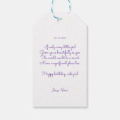 ハッピーバースデー妖精01 ギフトタグ (裏面)