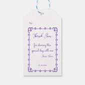 ハッピーバースデー妖精01 ギフトタグ (裏面)