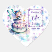 ハッピーバースデー妖精01 ハートシール (正面)