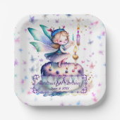 ハッピーバースデー妖精01 ペーパープレート (正面)