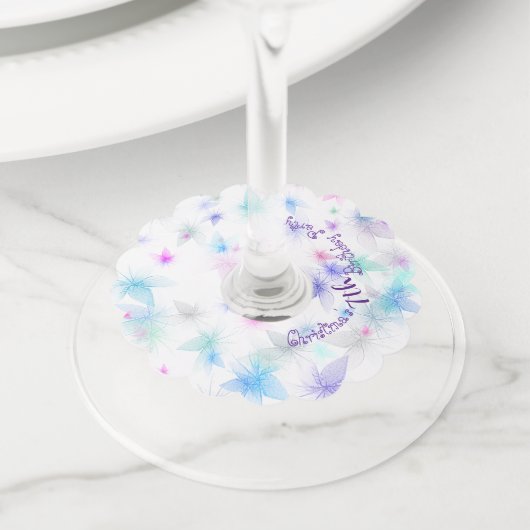 ハッピーバースデー妖精01 ワイングラスタグ (クローズアップ)