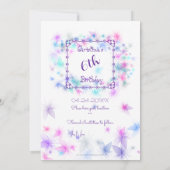 ハッピーバースデー妖精01 招待状 (裏面)