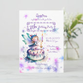 ハッピーバースデー妖精01 招待状 (スタンド正面)