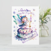 ハッピーバースデー妖精01 招待状 (スタンド正面)