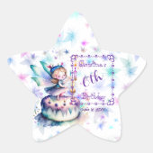 ハッピーバースデー妖精01 星シール (正面)