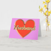 ハッピーバースデー妻から夫への誕生日願い カード (黄色い花)