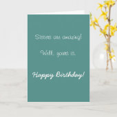 ハッピーバースデー姉妹アメージングユーモアおもしろい カード (黄色い花)