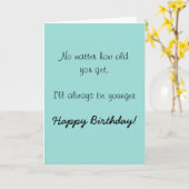 ハッピーバースデー姉弟の兄ユーモアおもしろい カード (黄色い花)