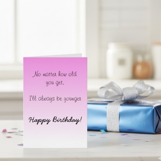 ハッピーバースデー姉弟の兄ユーモアおもしろい カード