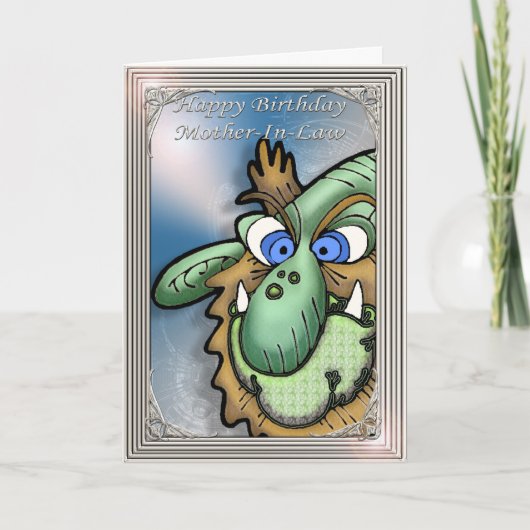 ハッピーバースデー姑ユーモアのある カード (正面)
