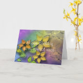 ハッピーバースデー姪 カード (黄色い花)