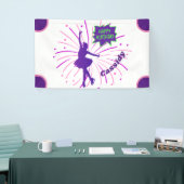 ハッピーバースデー姿スケートで滑る パーソナライズされた 横断幕 (トレードショー)