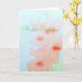 ハッピーバースデー威厳があるカード カード (黄色い花)