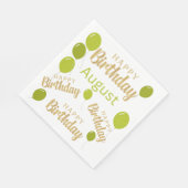 ハッピーバースデー威厳がある誕生日紙ナプキン スタンダードランチョンナプキン (角)