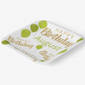 ハッピーバースデー威厳がある誕生日紙プレート ペーパープレート (傾斜あり)