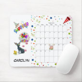 ハッピーバースデー威厳がある2022カレンダーマウスパッド マウスパッド (マウス)