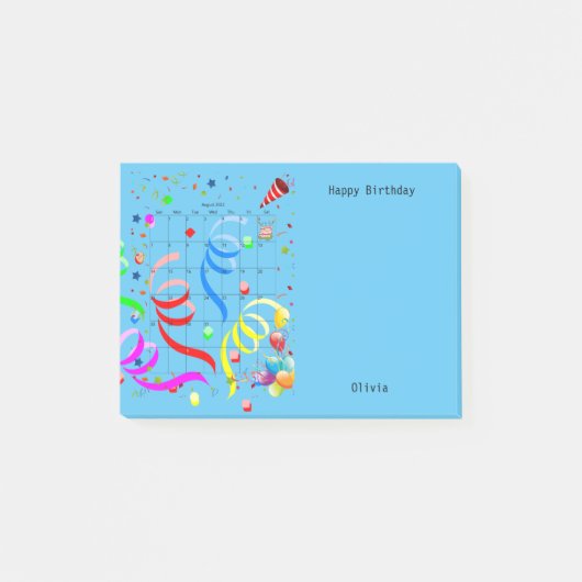 ハッピーバースデー威厳がある2022事後注記 ポストイット (正面)