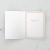 ハッピーバースデー娘パーソナライズされた カード (内部)