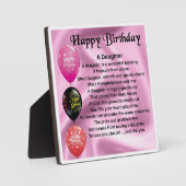 ハッピーバースデー娘歌碑 フォトプラーク (正面)