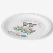 ハッピーバースデー娘 |かわいい子猫の名前 ペーパープレート (アングル)