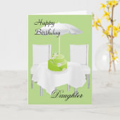 ハッピーバースデー娘 カード (黄色い花)