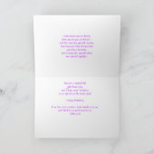 ハッピーバースデー娘 カード (内部)