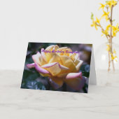 ハッピーバースデー娘 カード (黄色い花)