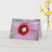 ハッピーバースデー娘 カード (黄色い花)