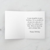 ハッピーバースデー娘(誕生日) カード (内部)