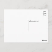 ハッピーバースデー子犬ブラック ポストカード (裏面)