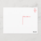 ハッピーバースデー子犬レッド ポストカード (裏面)