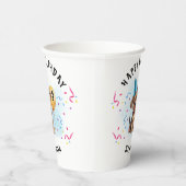 ハッピーバースデー子犬誕生日紙カップ 紙コップ (右)