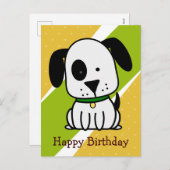 ハッピーバースデー子犬 シーズンポストカード (正面/裏面)