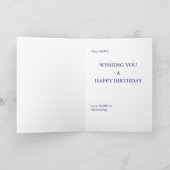 ハッピーバースデー孫とメッセージフォトカード カード (内部)