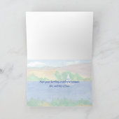 ハッピーバースデー孫セーリングマウンテンレイク カード (内部)