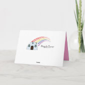 ハッピーバースデー孫娘と太陽と虹 カード (裏面)