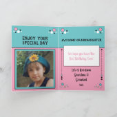 ハッピーバースデー孫娘の名前photo pink カード (内部)