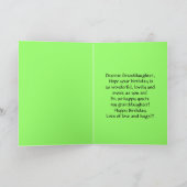 ハッピーバースデー孫娘リリーオブザバレー カード (内部)