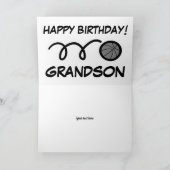 ハッピーバースデー孫選手バスケットボール カード (内部)