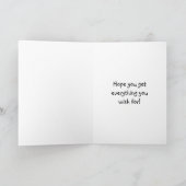 ハッピーバースデー孫 | スケートボーダー カード (内部)