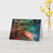 ハッピーバースデー孫 – スワンネブラセンター カード (黄色い花)