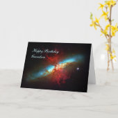 ハッピーバースデー孫Aスターバスト誕生日 カード (黄色い花)