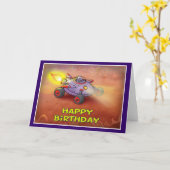 ハッピーバースデー宇宙スタイル003 カード (黄色い花)