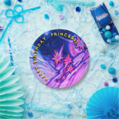 ハッピーバースデー宇宙プリンセス ペーパープレート (パーティー)