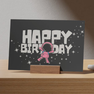 ハッピーバースデー宇宙宇宙飛行士誕生日カード カード