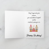 ハッピーバースデー宇宙飛行士のラクダ月 カード (内部)